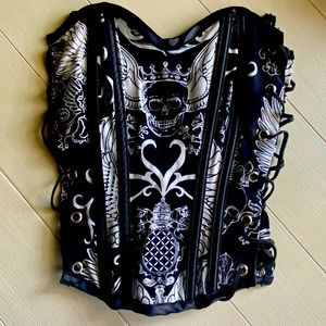 Skull Patterned Corset Size 32